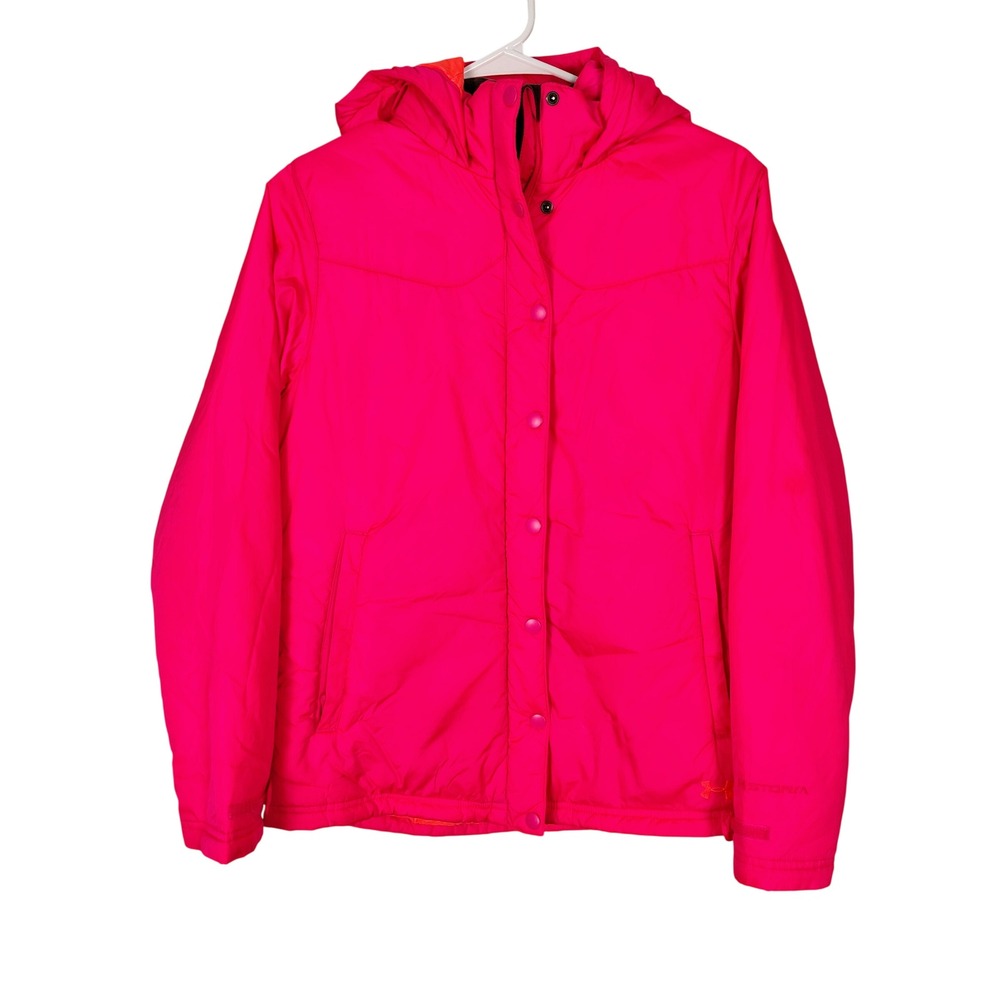 Under Armour UA Storm Primaloft Hooded Jacket Youth XL‎ Neon Pink Insulated